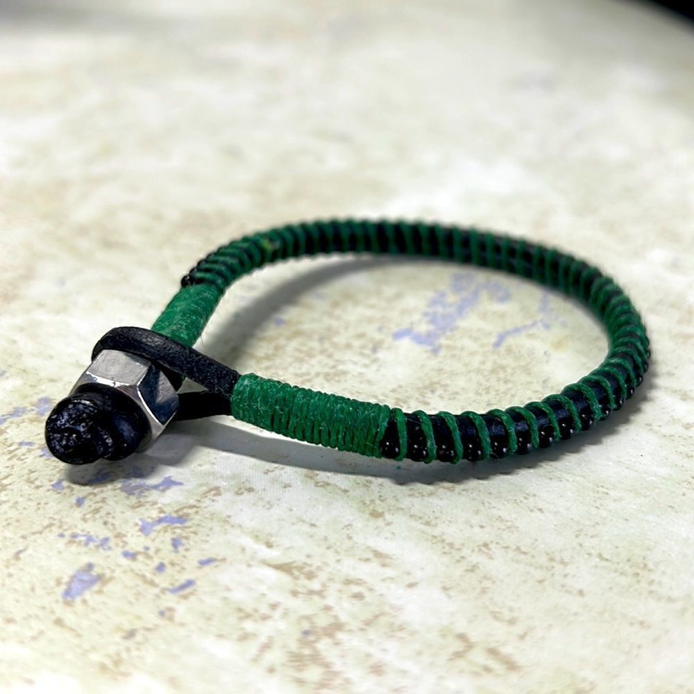 Leather Handcrafted Bracelet 7”